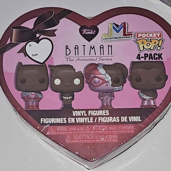 Funko Pocket Pop! Batman: The Animated Series - Valentines Pocket Pop! 4-Pack - Picture 1 of 2